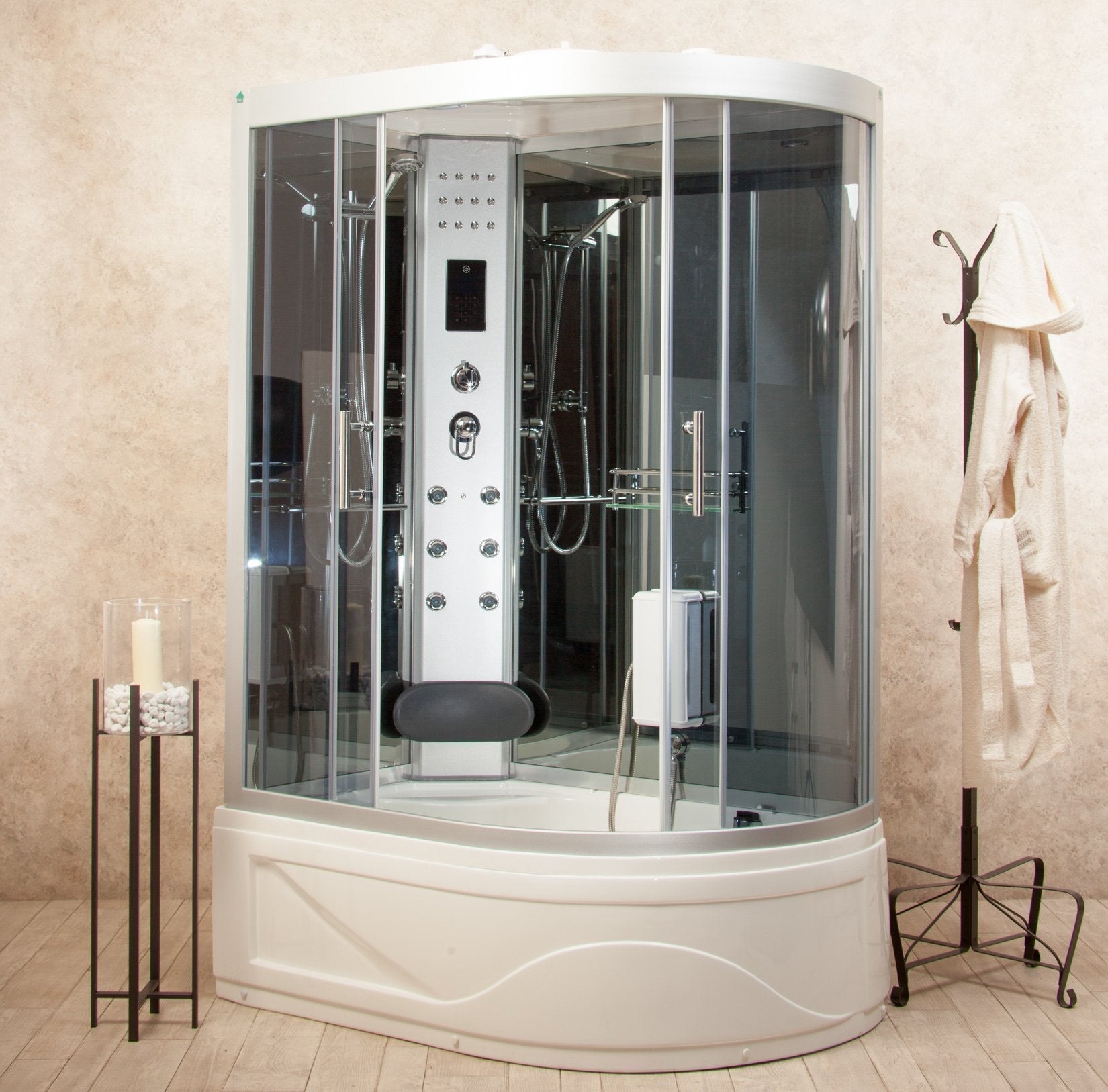 Box Doccia Idromassaggio Florence 130x85 Sinistra Sauna