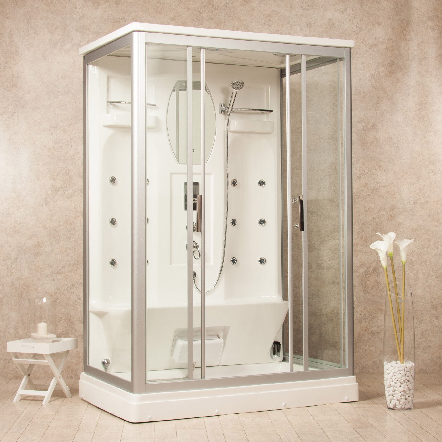 Cabina Doccia Idromassaggio Artic 140x90 Sauna, Bagno Turco e Ozono