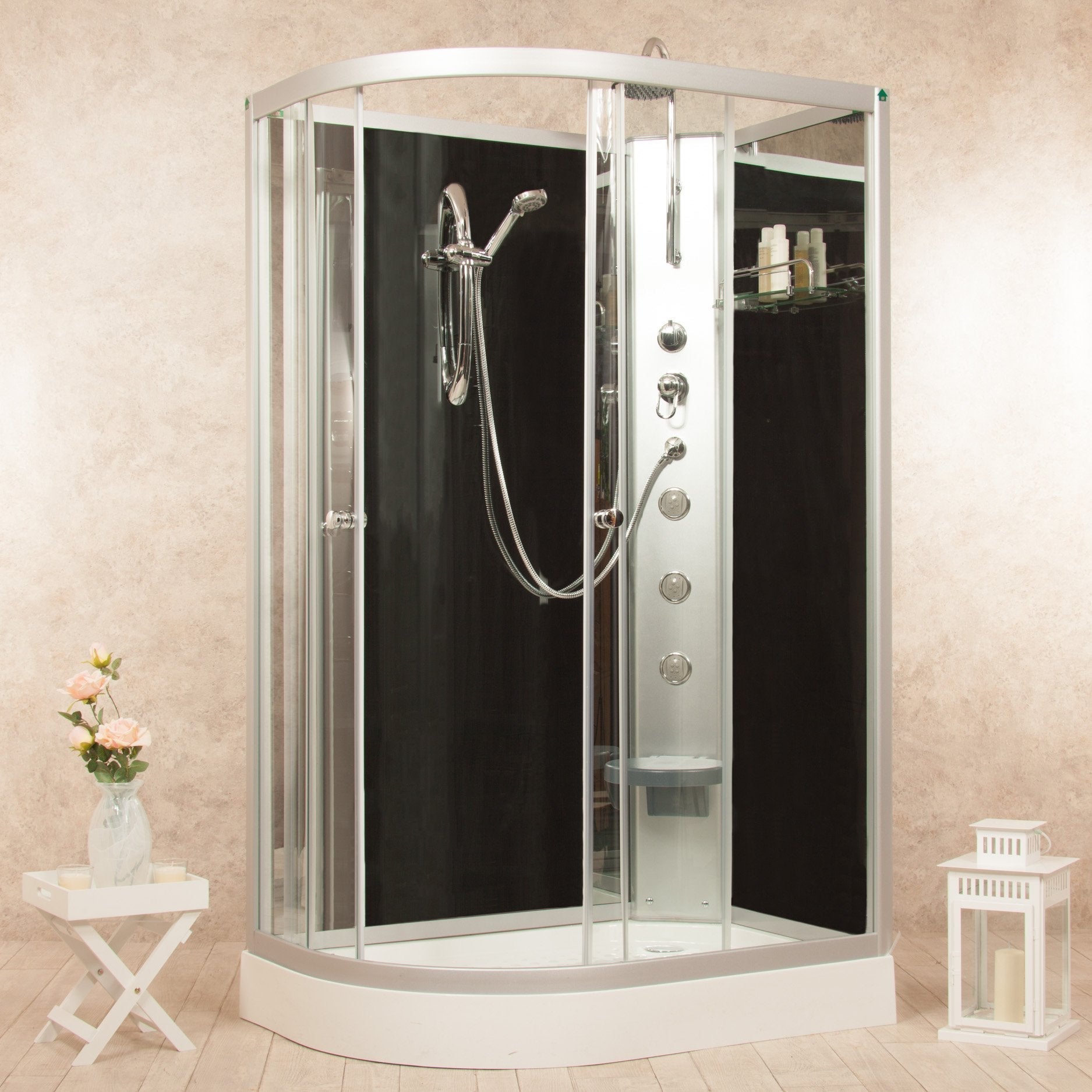 Box Doccia Idromassaggio Atene Panorama 120x80 Destra Completo