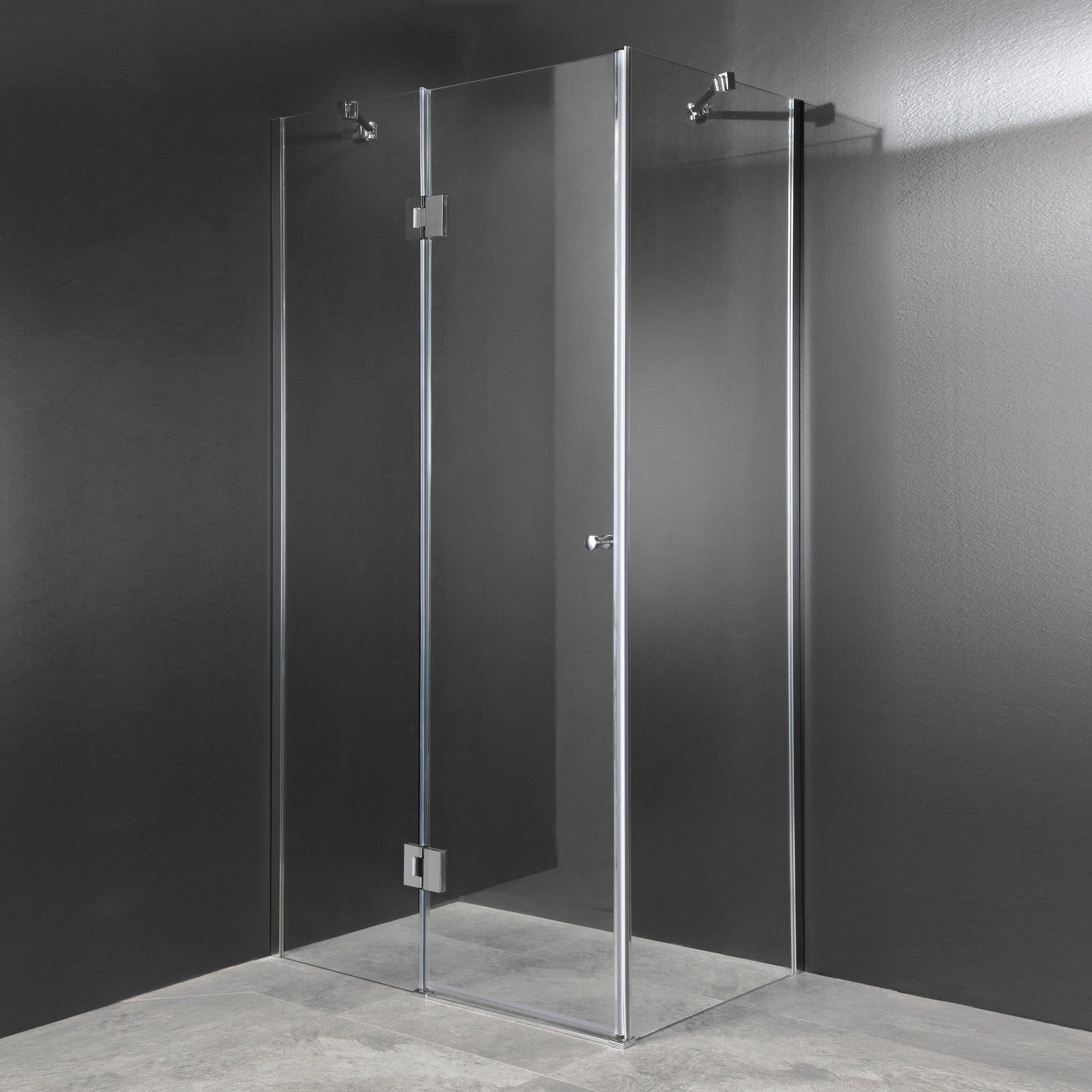 Cabina Doccia Lux Vetri 8mm Telaio Inox 70x90cm Sinistro