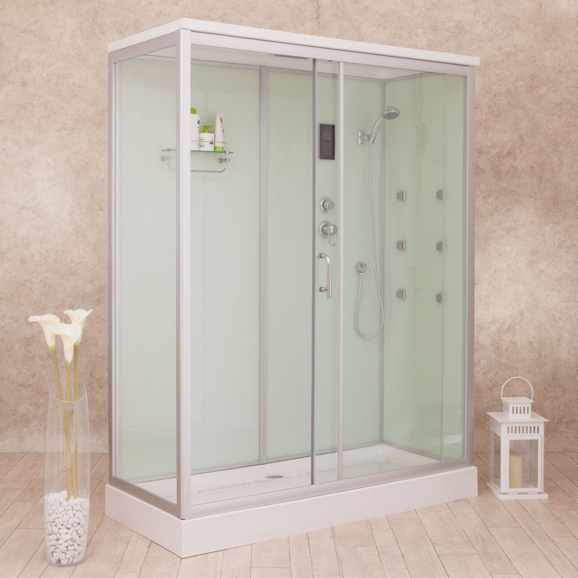 Box Doccia White Air 70x110 Destro Idromassaggio Multifunzione