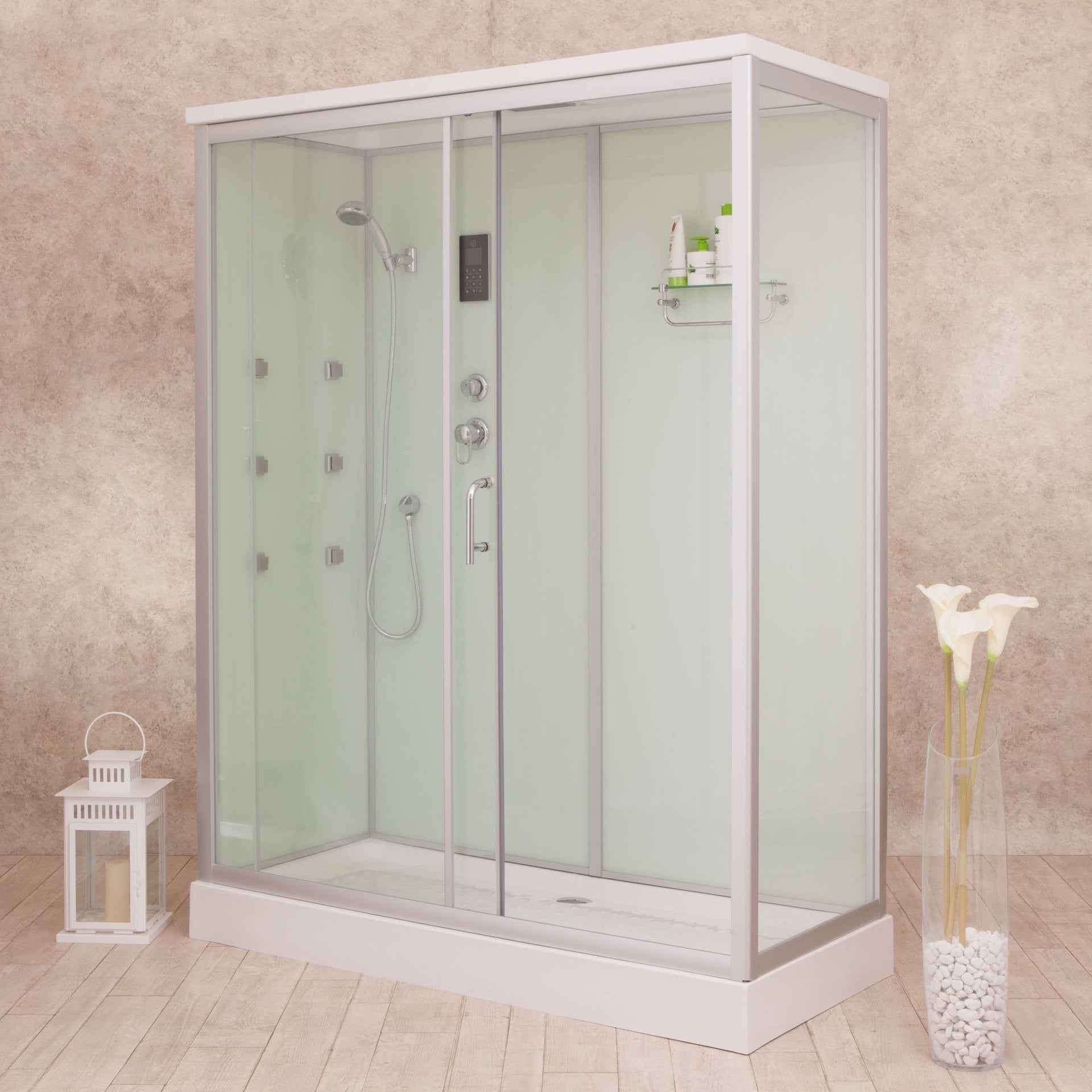 Box Doccia White Air 70x120 Sinistra Idromassaggio Multifunzione