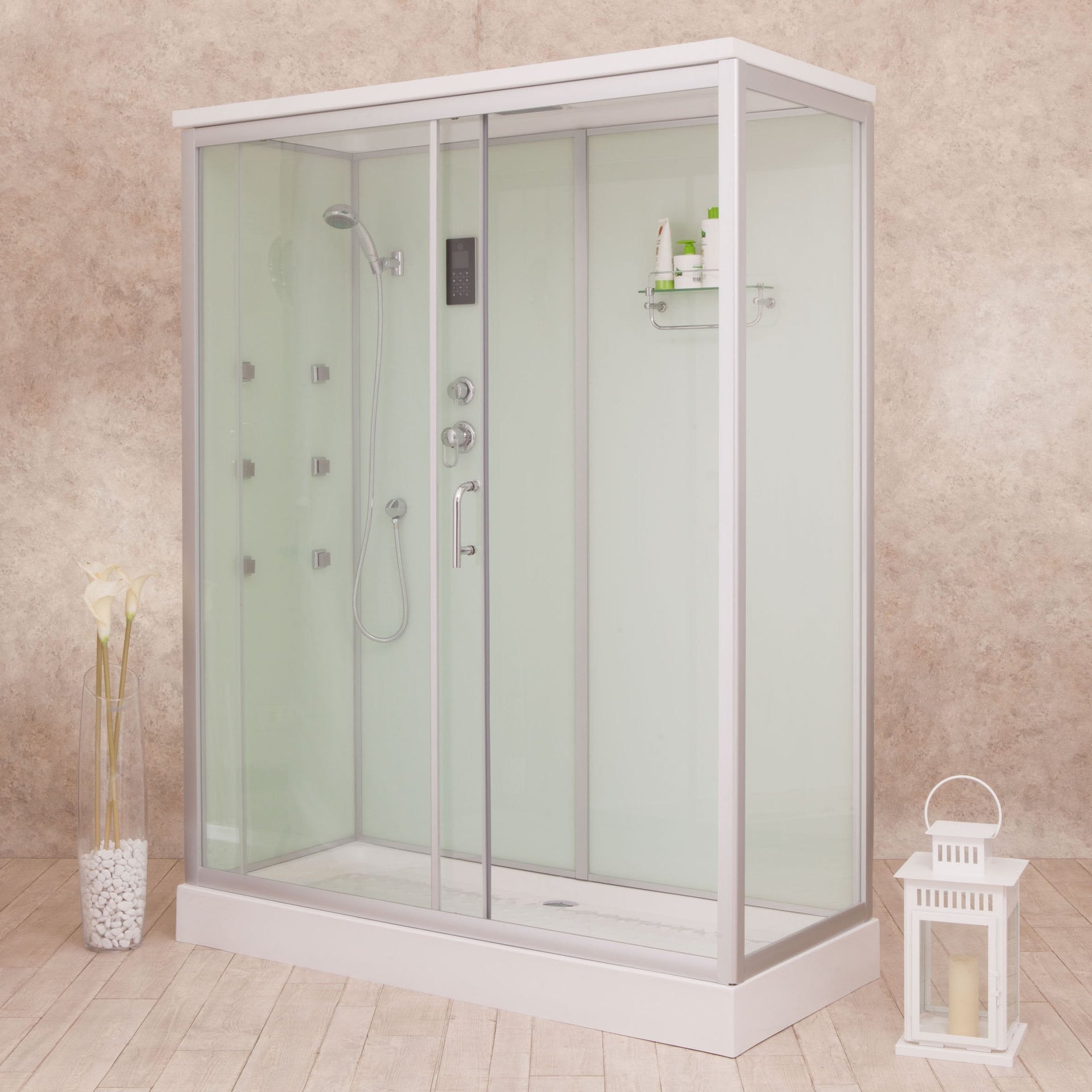 Box Doccia White Air 70x150 Sinistro Idromassaggio Multifunzione
