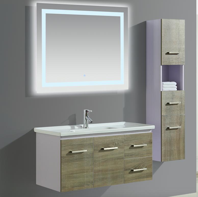 Mobile Arredo Bagno Istambul 100 cm Spazioso + Colonna Arredo
