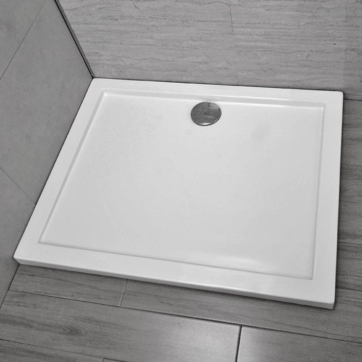 Piatto Doccia in Resina di ABS 80x110cm Reversibile Universale + Piletta