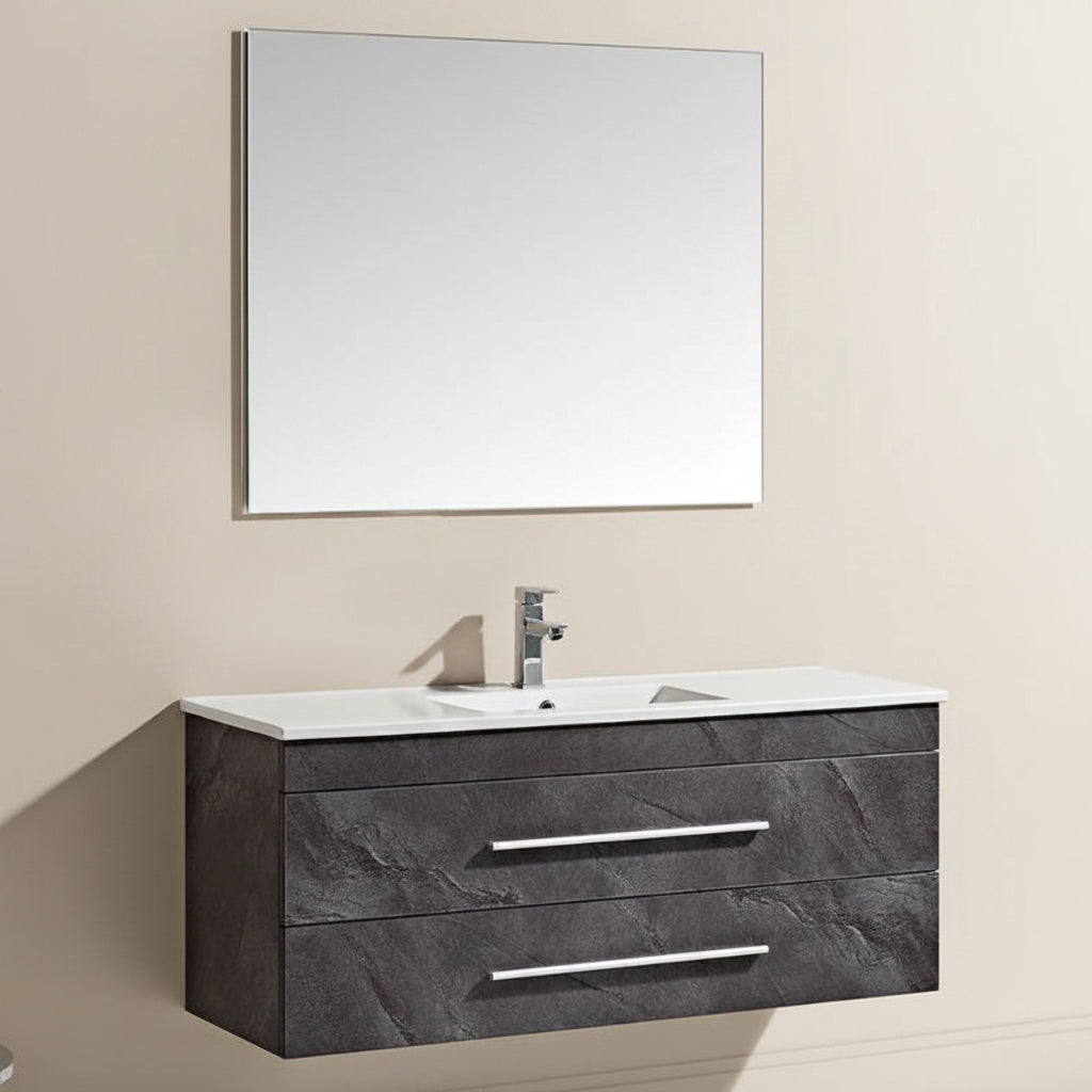 Set Mobile Arredo Bagno Urban Stone Grigio antracite 120cm