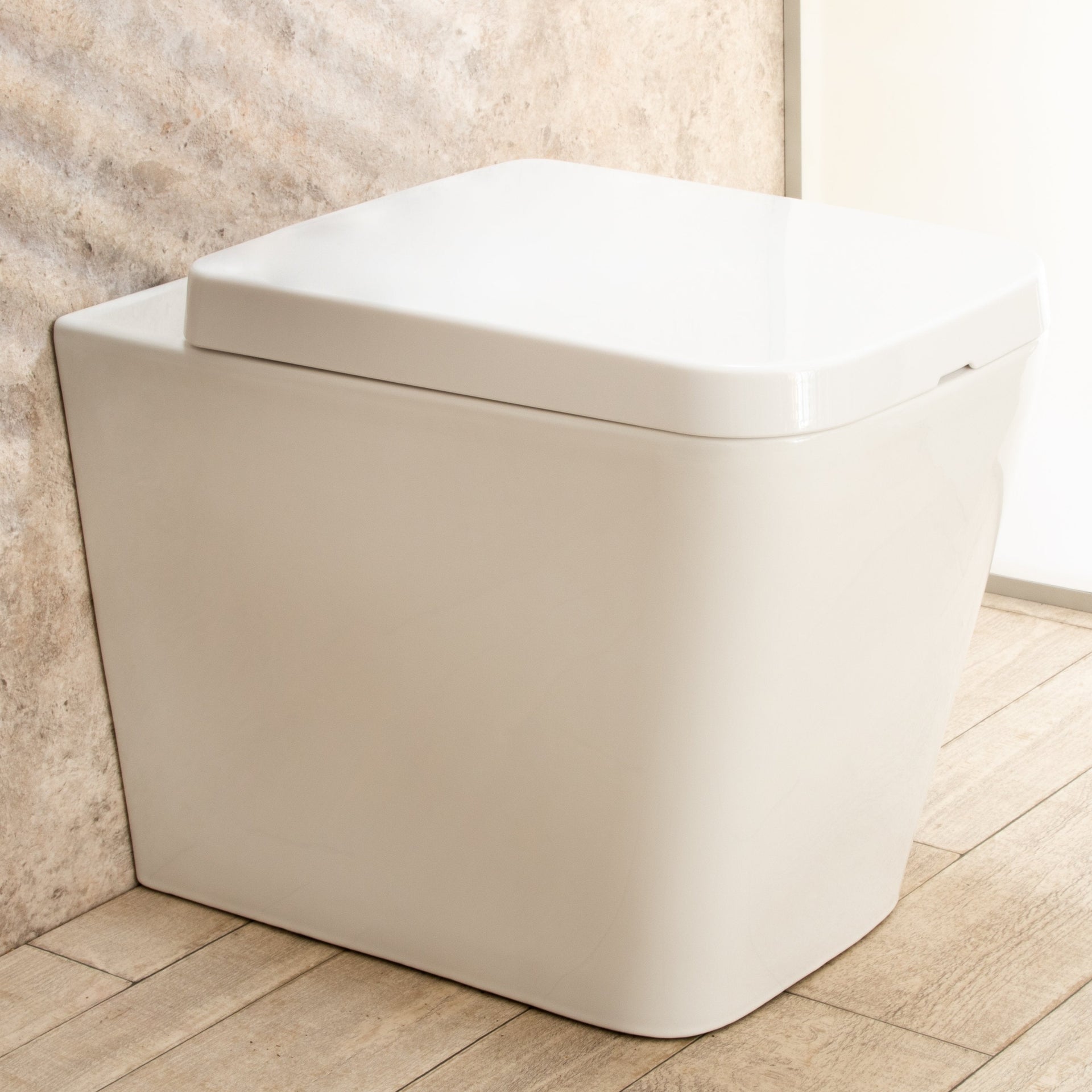 WC Filo Parete Minimal seduta e copri vaso di design L35xP56xA41cm