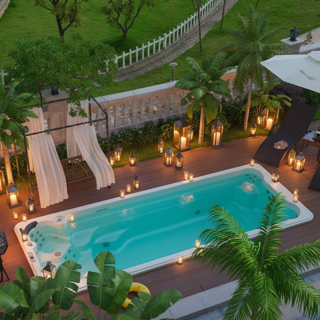 Piscina Nuoto Controcorrente e Idromassaggio SPA Special 585x220 cm