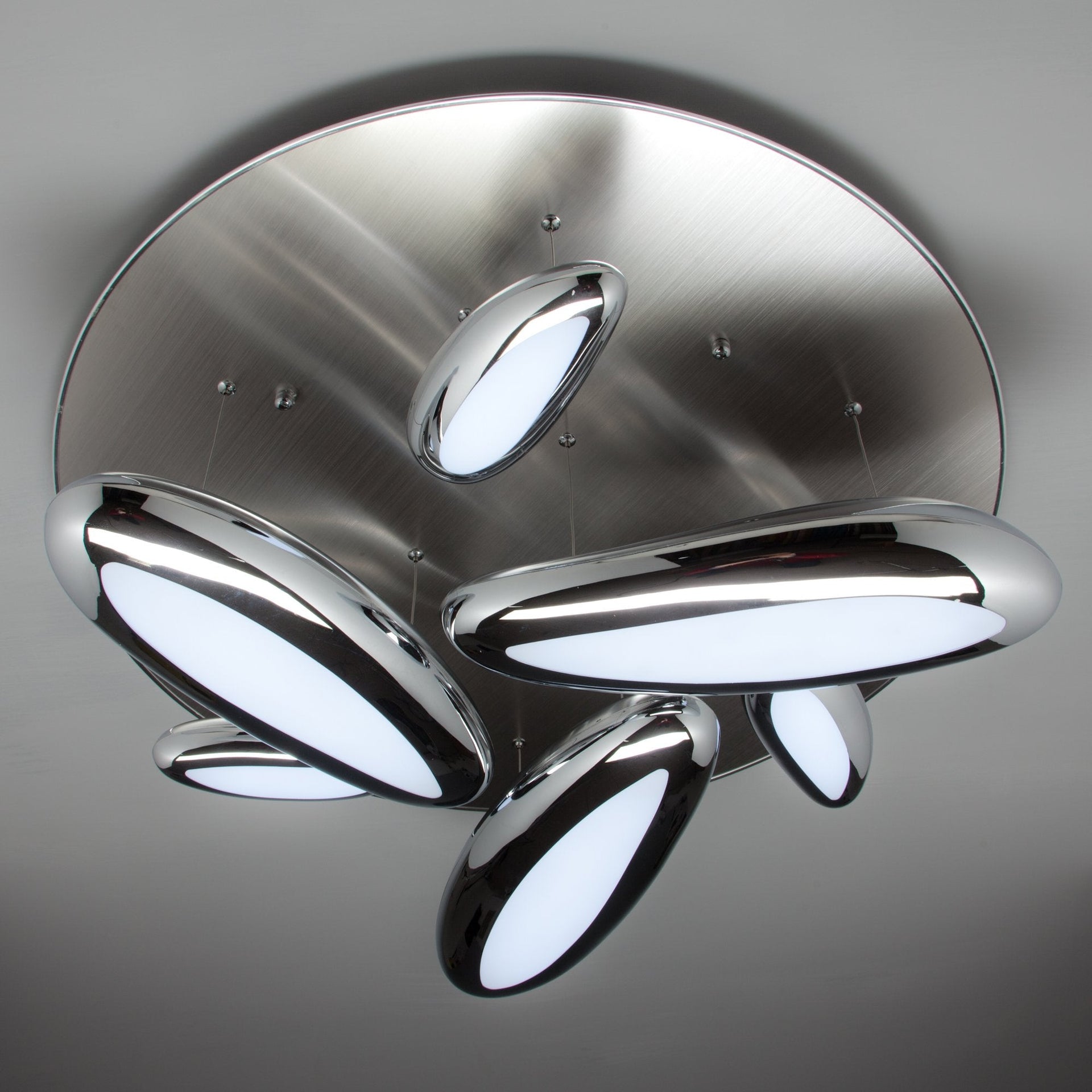 Lampadario a Led Drop Design 6B luce fredda da Salotto Moderno