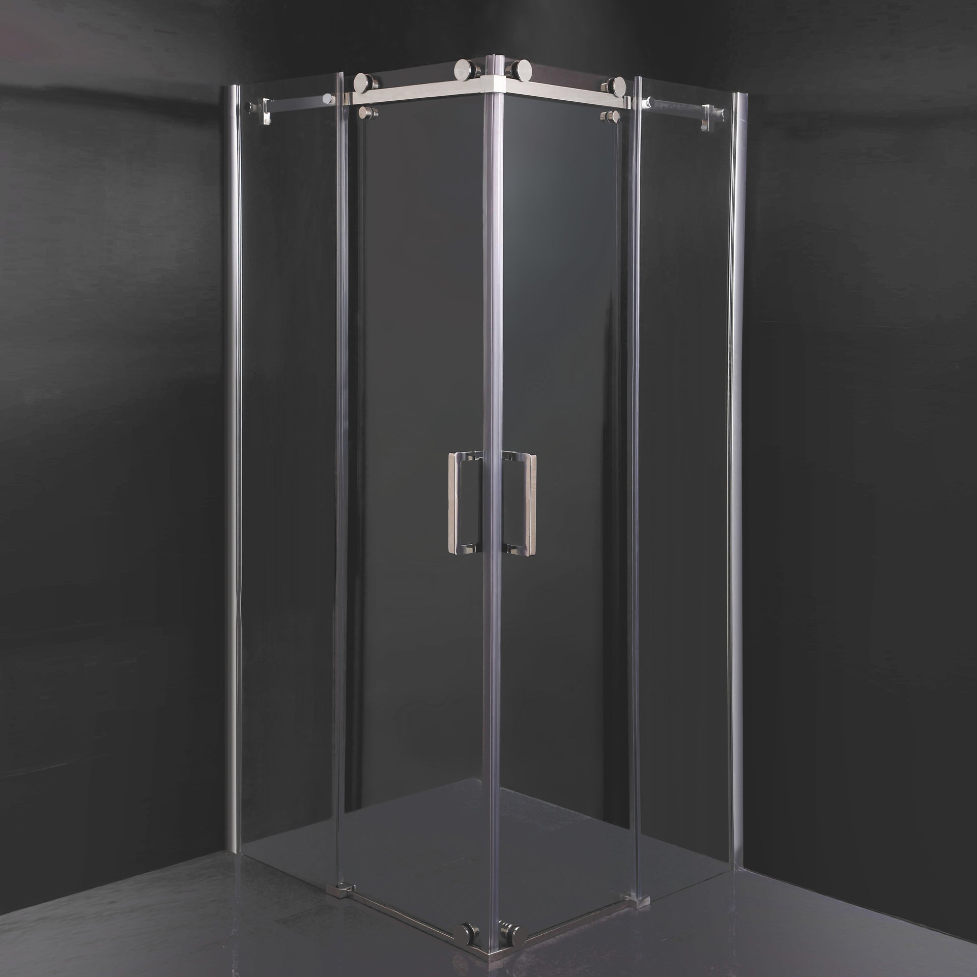 Cabina Doccia Sly Lux Vetri 8mm Telaio Inox 70x70