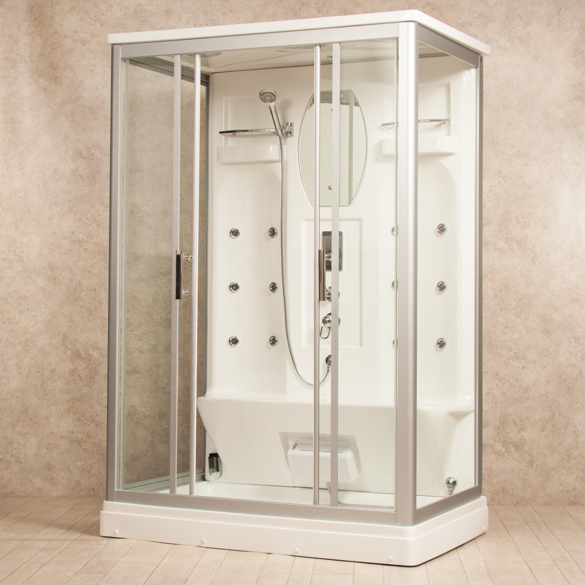 Cabina Doccia Idromassaggio Artic 140x90 Sauna, Bagno Turco e Ozono