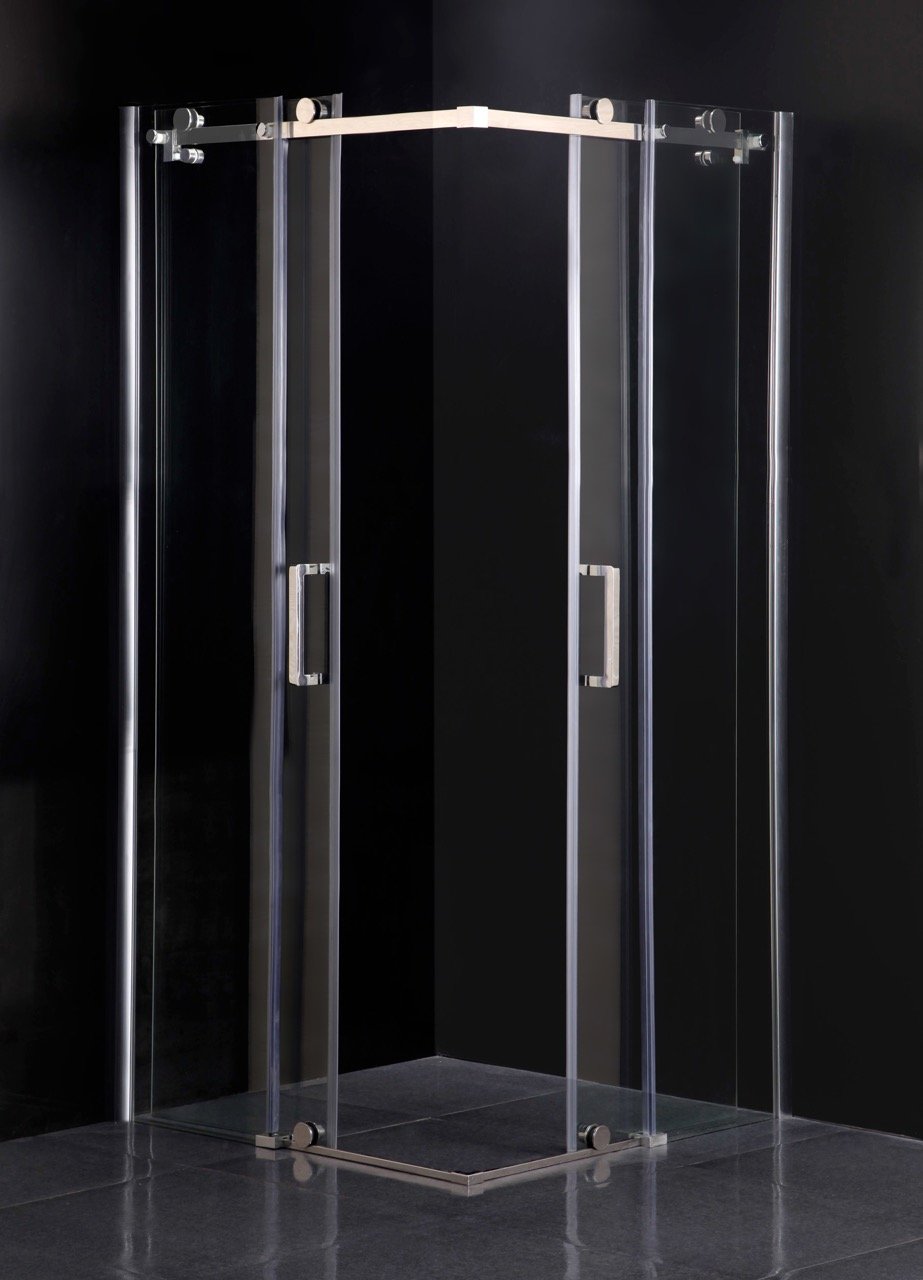 Cabina Doccia Sly Lux Vetri 8mm Telaio Inox 90x90