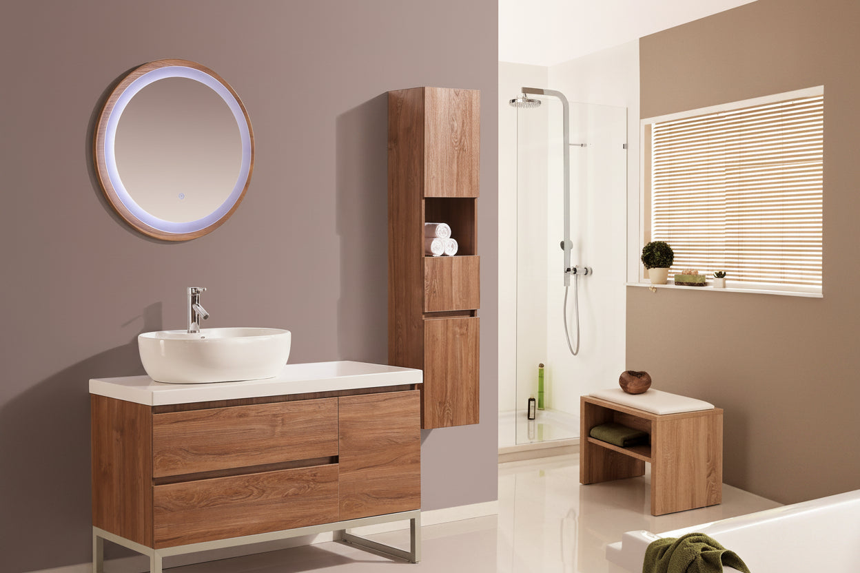 Mobile Arredo Bagno Paris 120 cm Moderno + Colonna Arredo