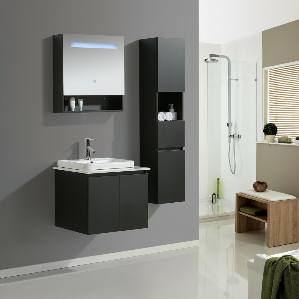 Mobile Arredo Bagno Tokyo 60 cm Moderno + Colonna Arredo
