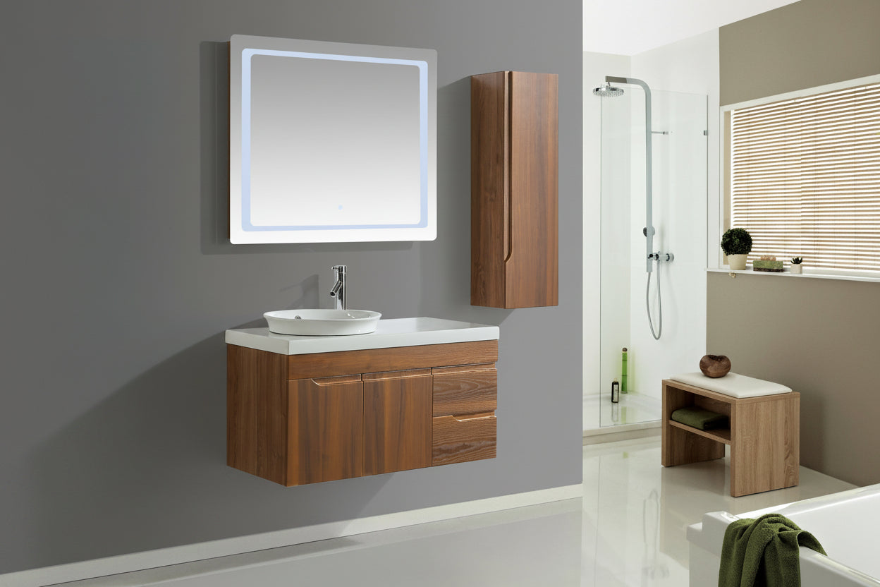 Mobile Arredo Bagno Las Vegas 100 cm Moderno + Colonna Arredo