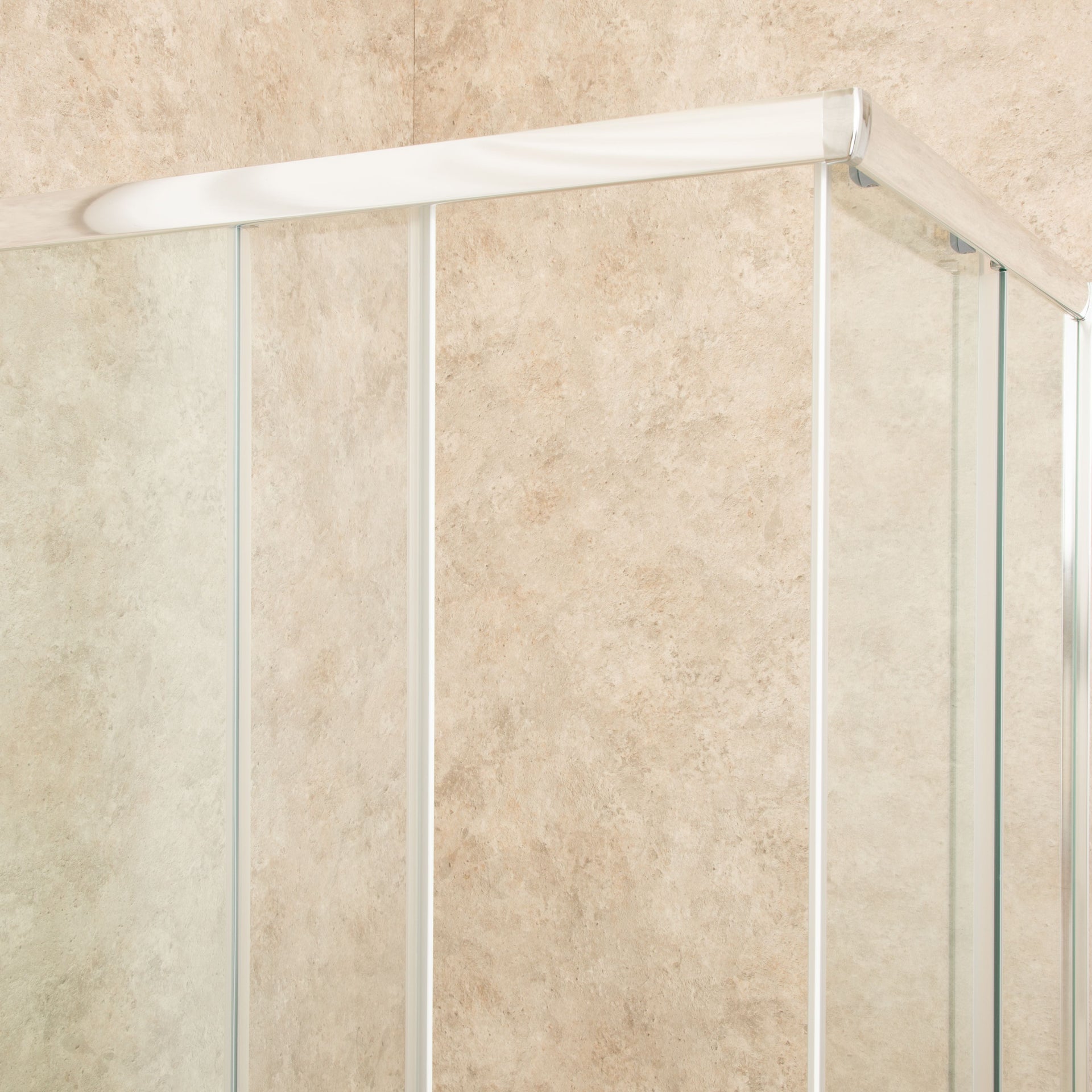 Cabina Doccia Regolabile Reversibile 82x107cm Vetro 6mm Trasparente