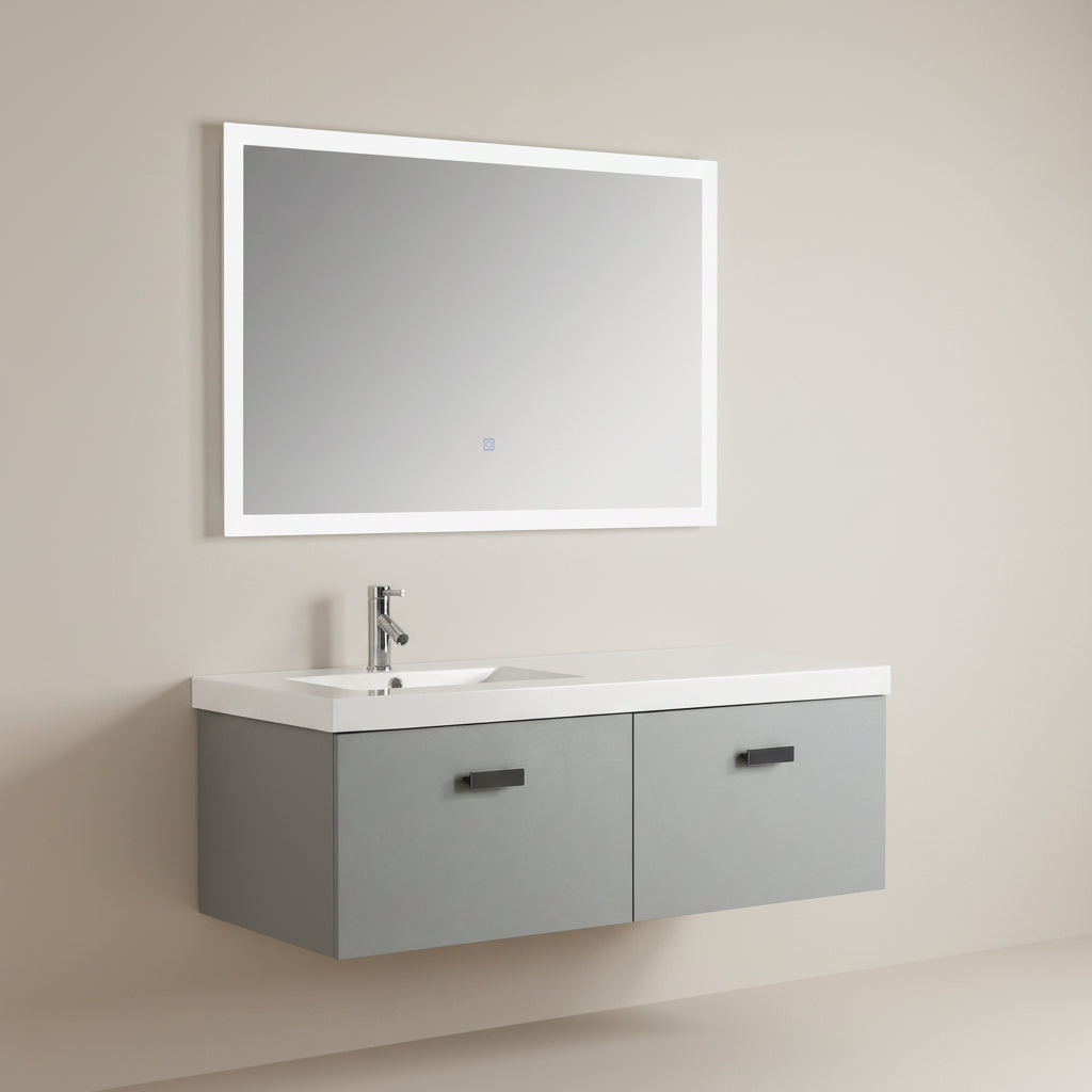 Mobile Arredo Bagno 130 cm Agata Sospeso Moderno Contemporaneo
