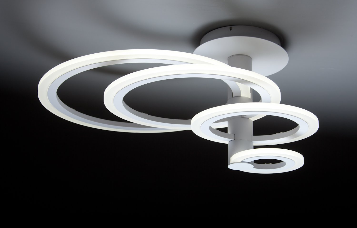 Lampadario a Led Round 4C di Design Salotto Moderno