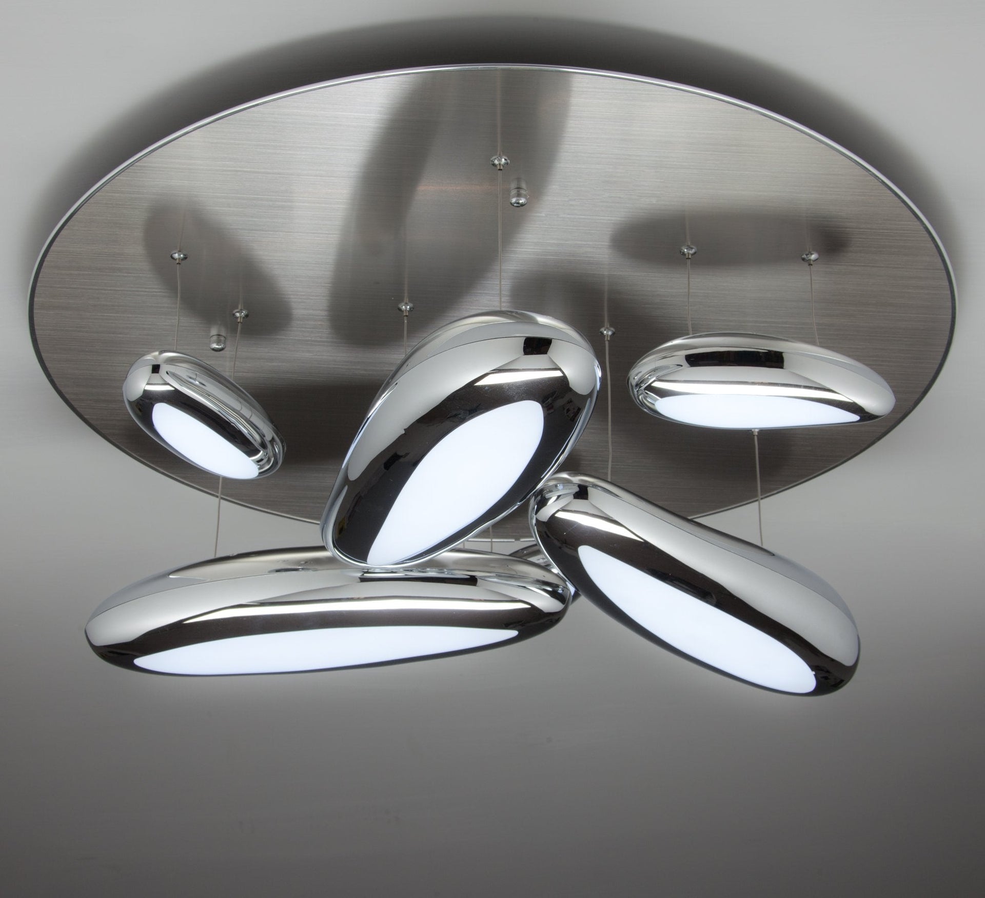 Lampadario a Led Drop Design 6B luce fredda da Salotto Moderno