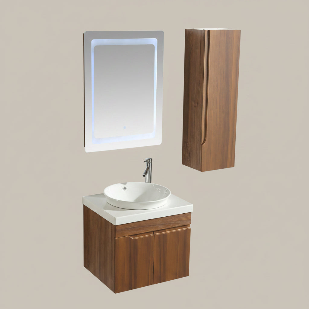 Mobile Arredo Bagno Las Vegas 60 cm Moderno + Colonna Arredo