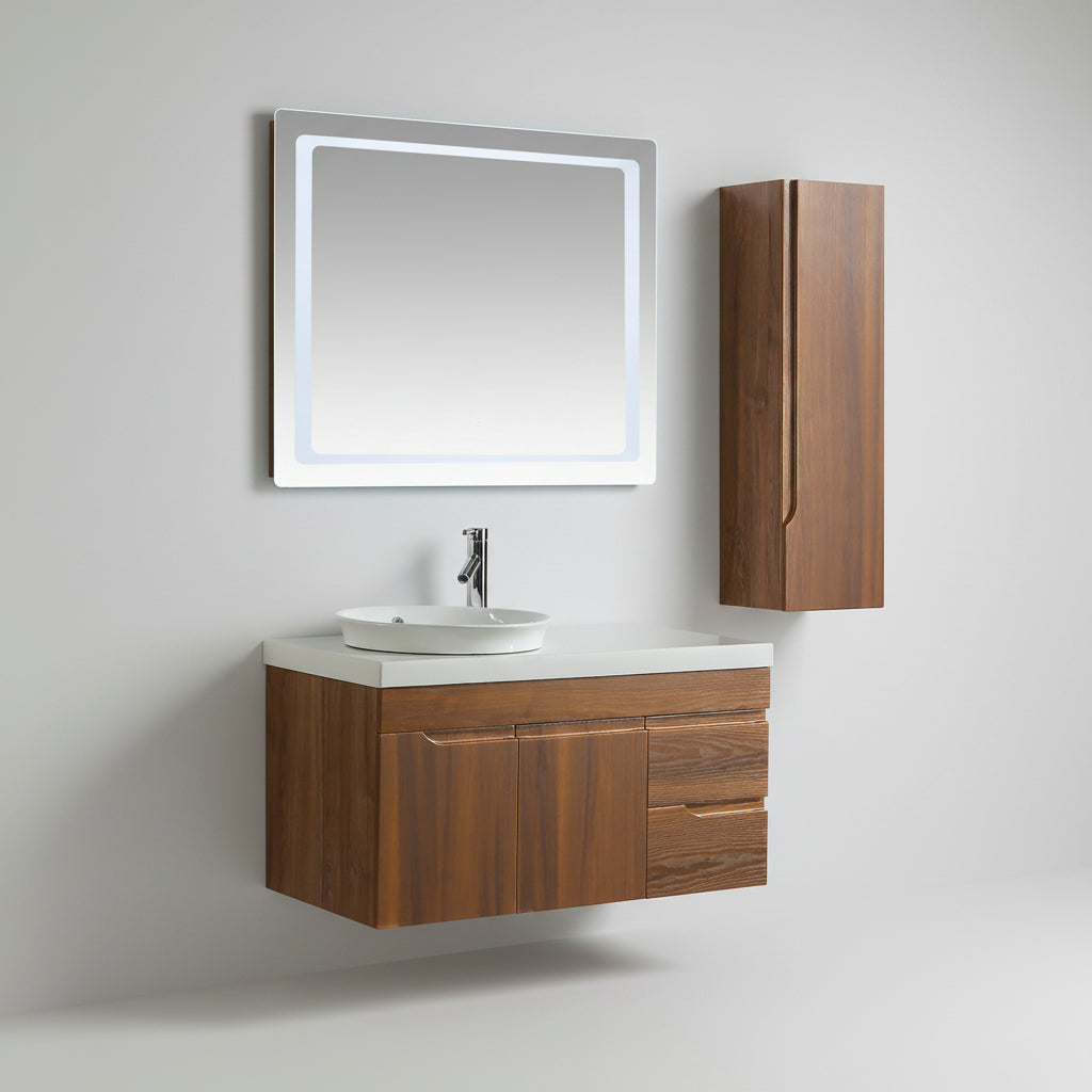 Mobile Arredo Bagno Las Vegas 120 cm Moderno + Colonna Arredo
