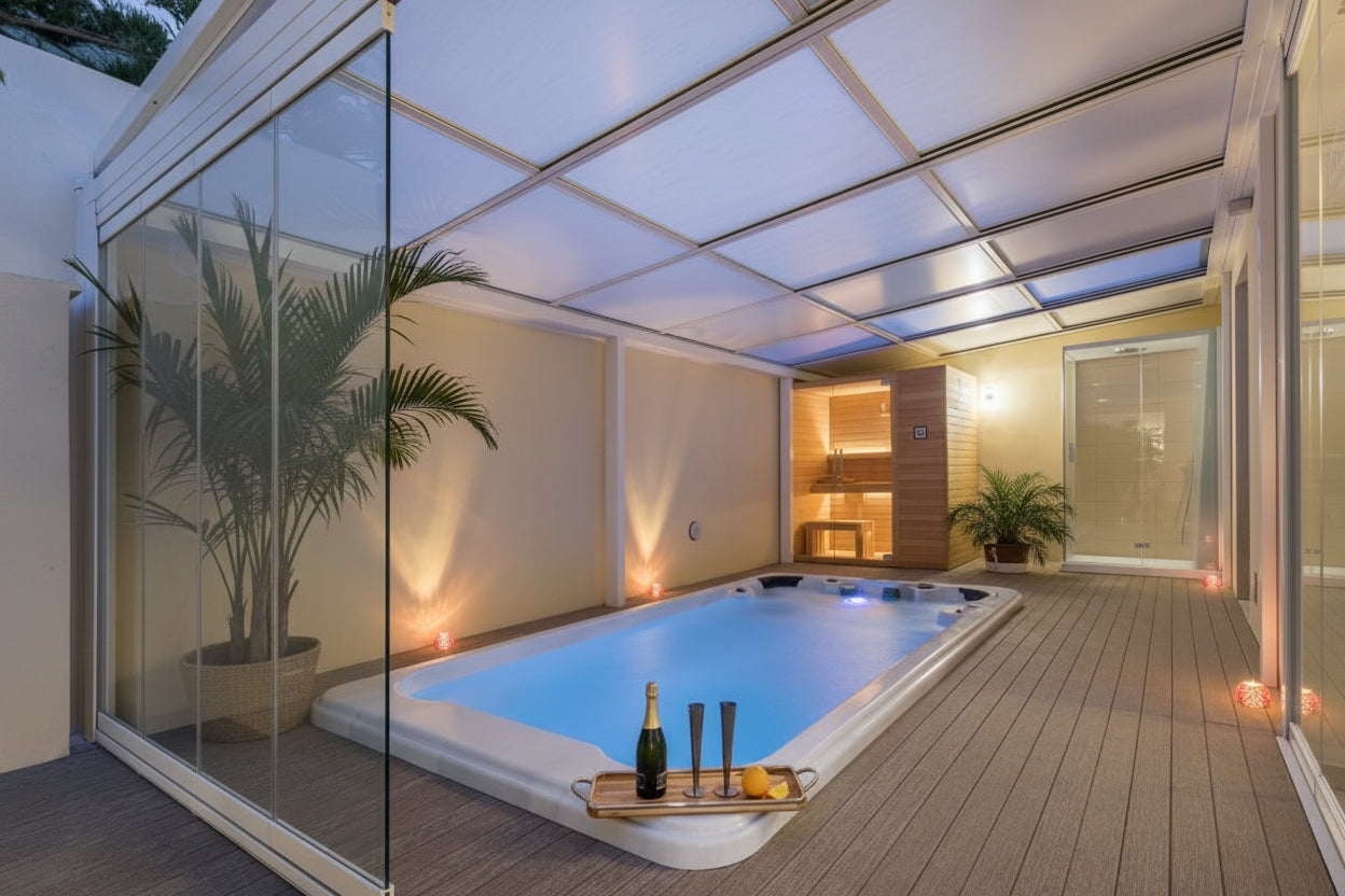 Piscina Nuoto Controcorrente e Idromassaggio SPA Special 585x220 cm