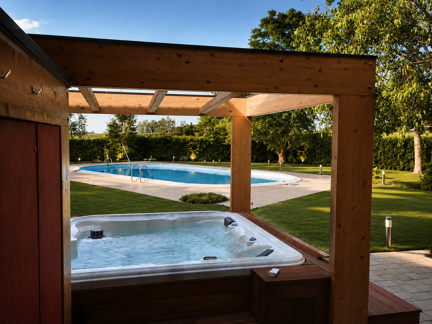 Minipiscina Vasca Idromassaggio SPA Zen da Esterno 220x220 cm