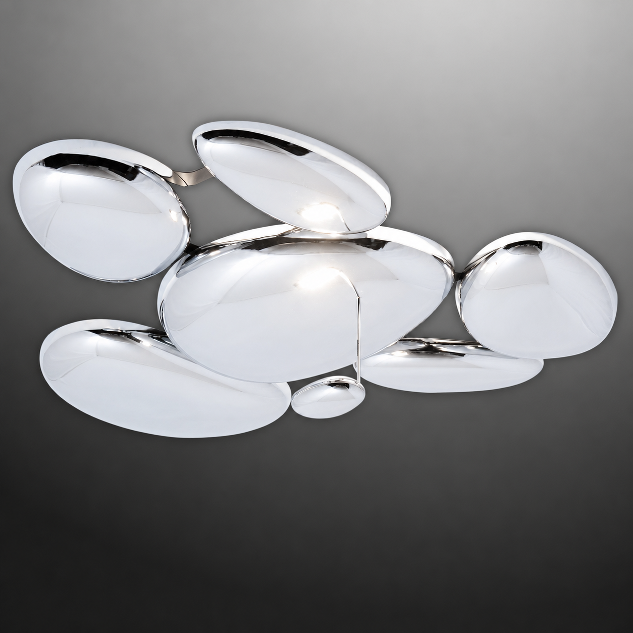 Lampadario a Led Prua Design 6B Luce Fredda per Salotto Moderno
