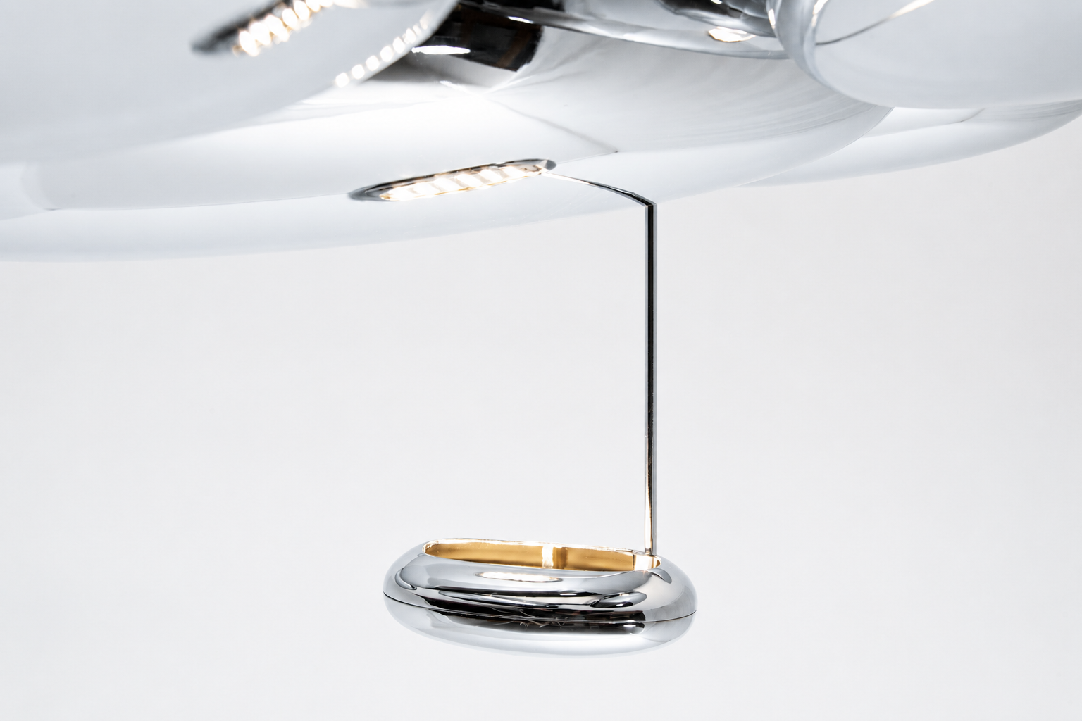 Lampadario a Led Prua Design 6B Luce Fredda per Salotto Moderno