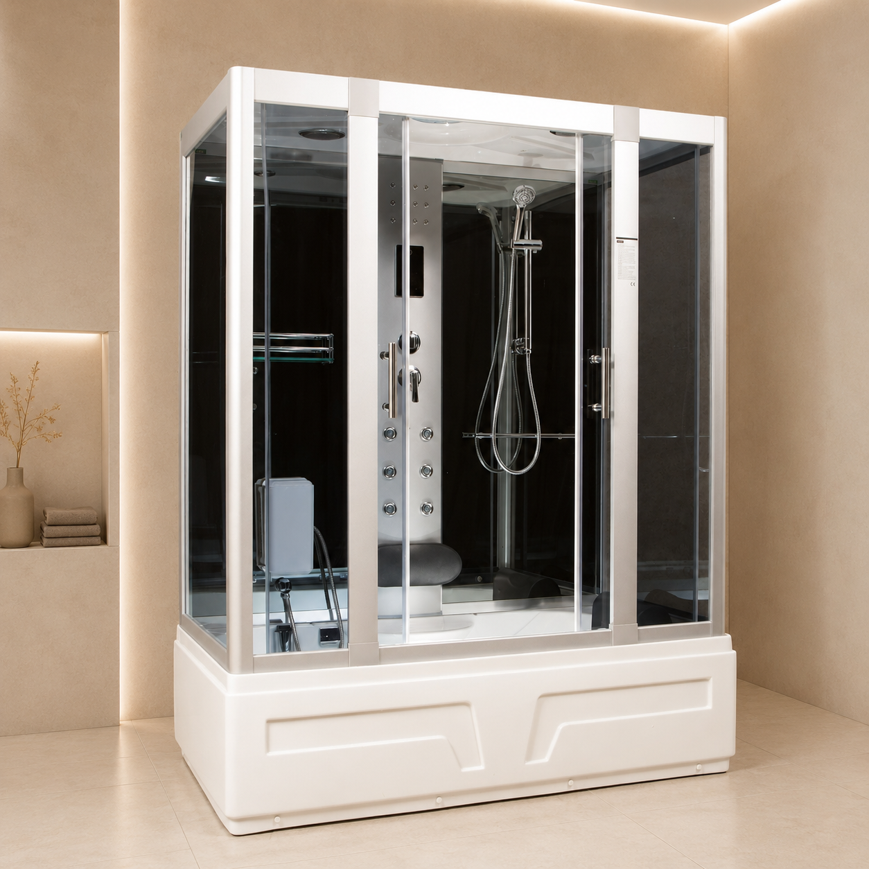 Doccia Idromassaggio con Vasca PoloNord 160x85 Sauna, Bagno Turco