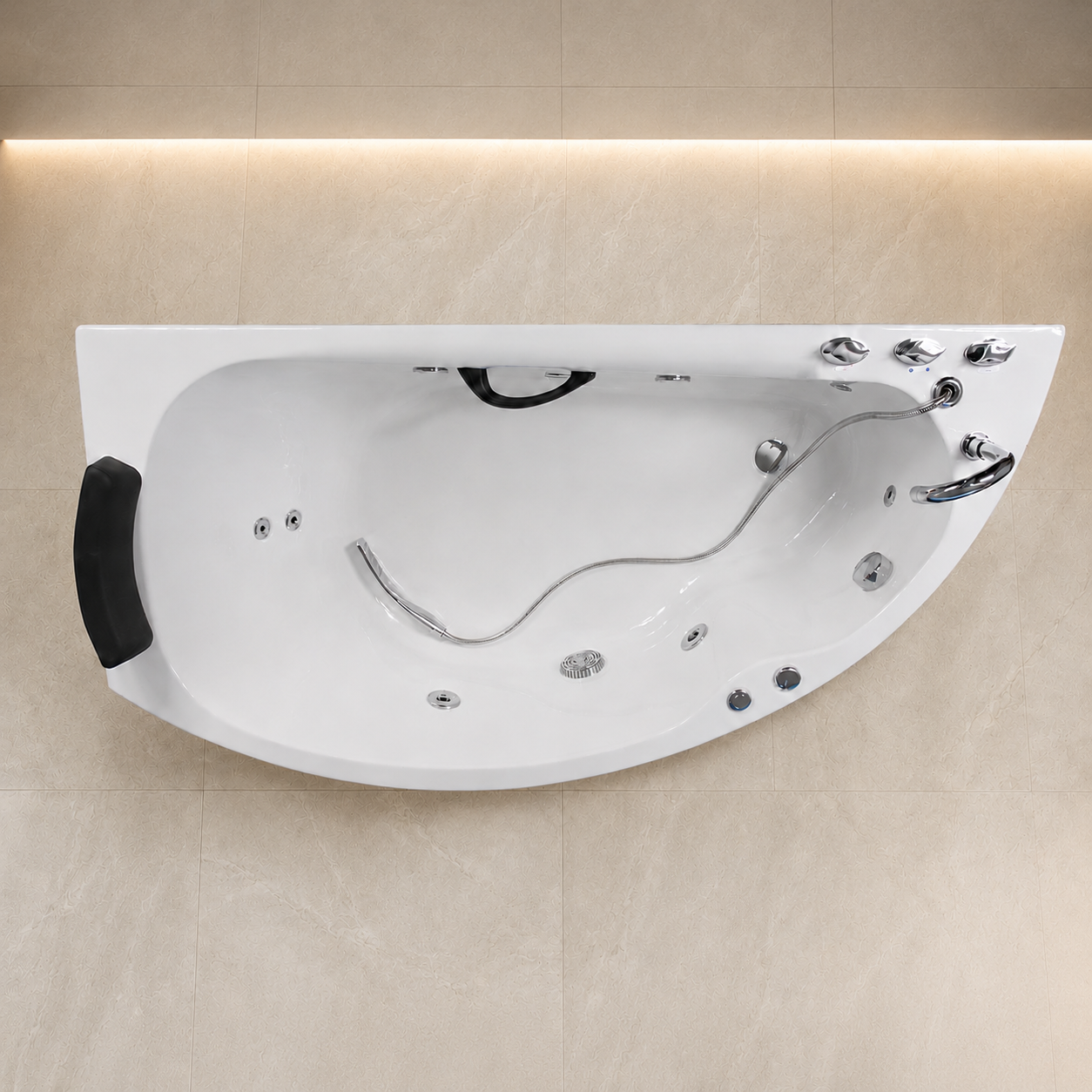 Vasca Idromassaggio White Natur Sinistra 162x83 di Design Compatta