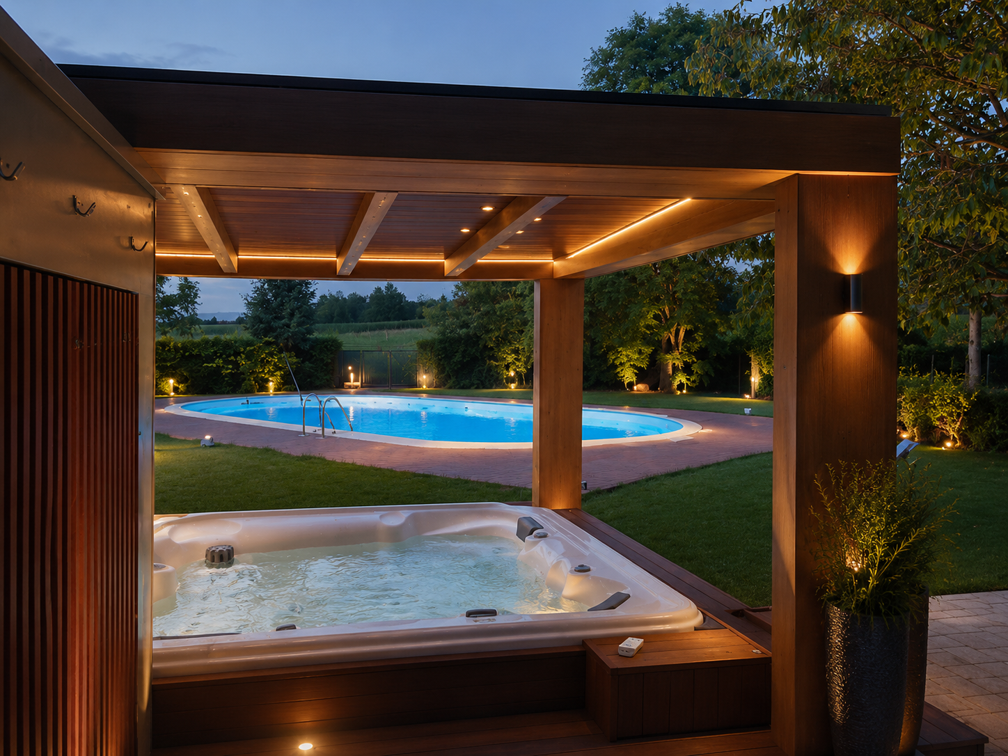 Minipiscina Vasca Idromassaggio SPA Zen Eco da Esterno 220x220x94 cm
